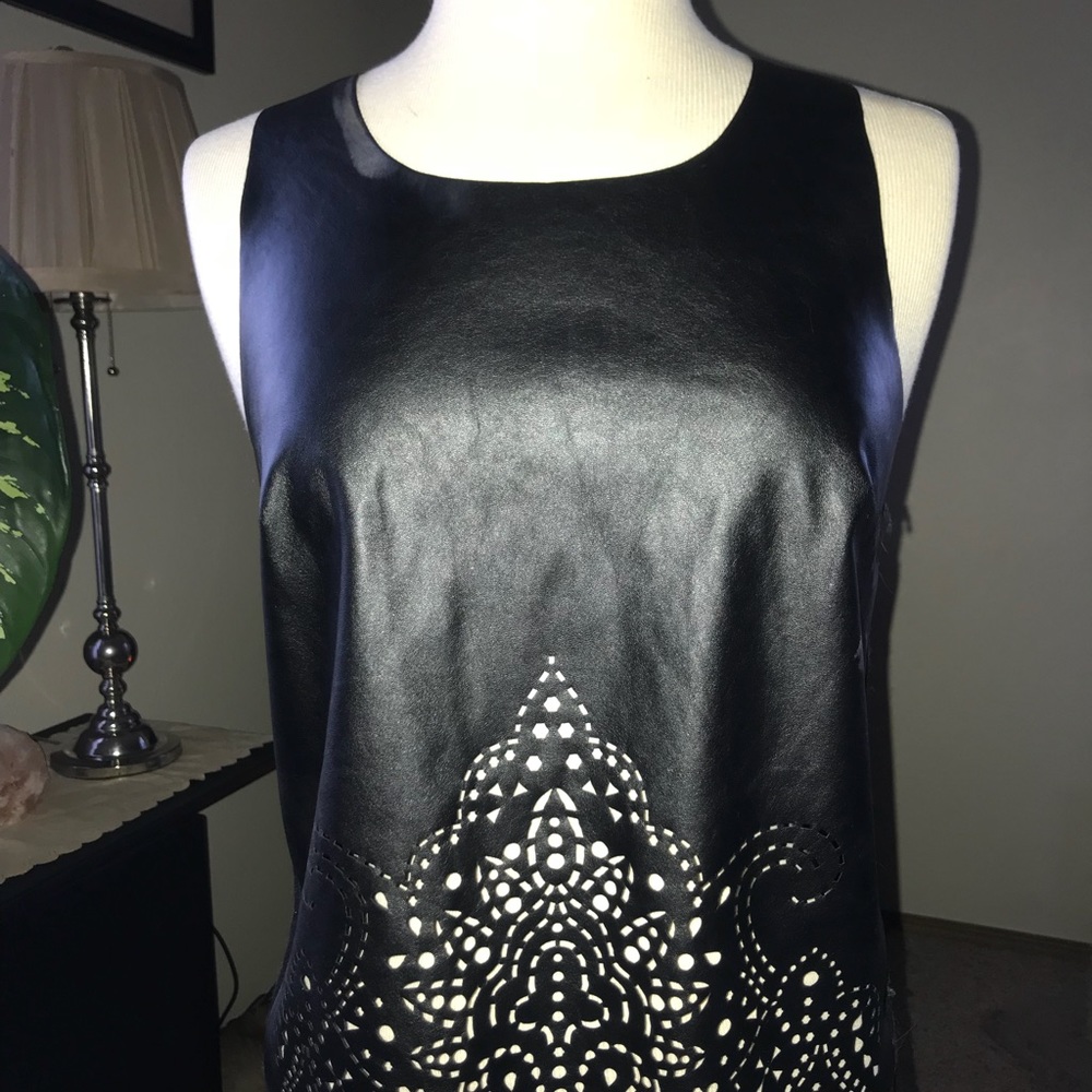 Black dress up tank top